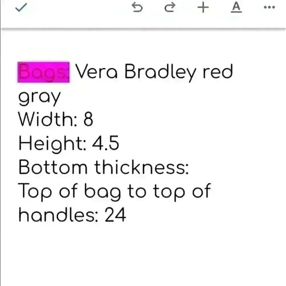 VERA BRADELY WALLET AND CROSSBODY PINK GRAY - Picture 5 of 6